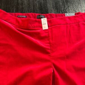 “Crushed Red Velvet” Slim Ankle Pant from Talbots 
NWT